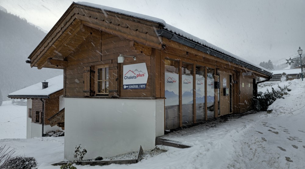 Receptie van ChaletsPlus in Wald im Pinzgau.